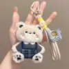 Macacão de desenho animado de celebridade da internet, boneco de gato, pequeno pingente, ornamento, boneca gatinho de pelúcia fofa, pingente de chaveiro, ornamento para pendurar