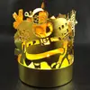 Candelabros Estilo Europeu, Árvores de Natal, Decorações de Metal para Idosos, Produtos Promocionais, Artesanato Banhado a Ouro Cobre, Produção e Atacado