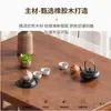 Balcón Hogar Mesa de Té y Sillas de Madera Maciza Juego de Tres Piezas Moderno Sencillo Ocio Mini Apartamento Pequeño Escritorio para Beber Té
