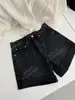 [Recomendação em Destaque] Yuran 26 Primavera/Verão Novo Clássico Cintura Alta Barra Dobrada Duas Formas de Usar Shorts Jeans Wide-Leg