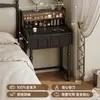 Penteadeira Vintage Estilo Francês 2026 Novo Modelo para Apartamentos Pequenos, Quarto Principal 60cm Mini Piano Mesa de Maquiagem em Madeira Maciça