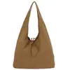 Bolsa de Lona Original para Mujer Verano 2025 Nuevo Estilo Coreano Simple y Versátil Bolsa de Gran Capacidad para el Día a Día Bolsa para Estudiantes de Tutoría
