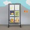 Grade Decorativa de Malha de Arame Estilo Industrial Tela de Ferro Divisória Rack de Exposição para Pintura Rack Dobrável de Malha Quiosque Removível