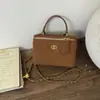 Bolsa de Corrente com Padrão de Diamante para Mulheres, Novo Design de Nicho Outono/Inverno 2025, Bolsa de Ombro Único Transversal, Bolsa de Caixa Tipo Balde de Alta Gama