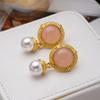 Pendientes de perlas retro francesas para mujer, diseño de nicho, estilo Sense Court, otoño e invierno 2022, nueva y elegante joyería para las orejas.