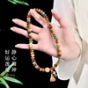 Pulseira de Contas de Ábaco de Dunhuang com Sementes de Bodhi Pulseira de Contas de Oração de Círculo Duplo para Mulheres Atacado Dunhuang Transfronteiriço