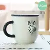 Taza Cerámica Animales Lindos Dibujos Animados Creativos Taza para Beber de Oficina con Tapa Taza de Desayuno Taza Linda Tridimensional