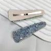 Pinza BB para el pelo de mujer estilo coreano, clip lateral de cristal con diamantes completos, pinza para el pelo brillante, pasador de lujo ligero, pinza para flequillo, accesorio para el pelo que no deja marca