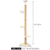 Árbol para Gatos con Postes de Madera Maciza, Postes de Sisal, Cama Integrada para Gatos, Cápsula Espacial, Árbol para Gatos de Múltiples Niveles, Directo de Fábrica
