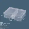 Caja de Plástico PP Transparente Caja de Embalaje para Artículos de Papelería Exhibidor de Joyería Caja de Joyería Caja de Almacenamiento de Escritorio Caja para Equipo de Pesca Portátil
