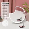 Espejo de Maquillaje LED con Forma Especial con Luz Plástico Almacenamiento Escritorio Hogareño Oso Espejo de Belleza Espejo de Mesa para Maquillaje