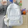 Nova Mochila Estilosa Estrela Doce Estilo Japonês para Meninas do Ensino Fundamental e Médio, Mochila Leve para o Dia a Dia, Tendência