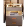 2026 Mesa de noche inteligente para dormitorio, hogar, carga inalámbrica, cerradura de huellas dactilares, gabinete de noche con almacenamiento, cerradura de contraseña
