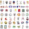 Adesivos Decorativos Graffiti Esportivos de Beisebol à Prova d'Água para Copo d'Água e Computador - 50 unidades - Transfronteiriço - Adesivos Criativos de Beisebol