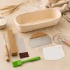 Conjunto Banneton Oval de Rattan Kit para Fermento Caseiro para Assar em Casa
