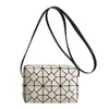 Bolsa Transversal Versátil de Alta Qualidade Geométrica Amazon Bolsa de Mão Tendência Europeia e Americana Bolsa de Ombro Moda Cor Sólida Costura para Mulheres