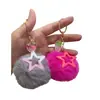Pingente de Acrílico 45X43mm Recortado Estrela de Cinco Pontas Chaveiro DIY Pingente para Mala Bola de Cabelo Acessórios de Joias Decorativas