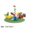 Silla giratoria exterior para niños de jardín de infantes, carrusel eléctrico grande de fibra de vidrio, camión de madera, caballo de madera, equipo de parque de atracciones