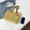 Primavera Novo All-match Western Style Daily Shoulder Bag Grande Capacidade Canvas Coreano Bolsa de Ombro Feminino