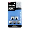 Ganchos mini de acero inoxidable, extra pequeños, ganchos adhesivos para pared sin clavos, ganchos para puerta de baño, ganchos de metal para colgar ropa