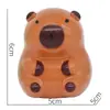 Muñeca Capibara de Plástico Oso Marrón Lindo Cerdo de Agua Niño Niña Decoración de Pastel de Cumpleaños Infantil