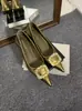 2026 Estilo Nuevo Estilo Maduro Punta Cuadrada Hebilla Cuadrada Corte Bajo Zapatos de Salón Tacones Altos Franceses
