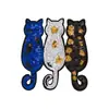 Bordado de Lantejoulas Premium Três Gatos Animal de Estimação Fofo Bordado de Computador Bordado Cartoon Patche de Tecido Patche Adesivo Carimbo de Tecido