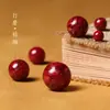 Cuentas de cinabrio de mineral crudo natural arena roja cuentas sueltas arena púrpura cuentas redondas semiacabadas arena imperial Wen juega arena dorada púrpura venta al por mayor