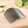 Protector de mano para cortar de acero inoxidable, protector de dedos para el hogar, herramienta de protección de dedos anti-corte para cocina, férula para dedos, protector de dedos
