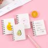 Caderno espiral de desenho animado estilo criativo elegante caderno de notas bloco de notas de bolso pequeno portátil caderno de estudante caderno fofo
