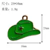 Sombrero de Vaquero Occidental DIY Europeo y Americano Accesorios de Dibujos Animados Piezas de Aleación Esmaltada Llavero Tapón de Polvo Accesorios Colgante