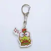 Llavero de Acrílico de Gato Kt Sanrio de Dibujos Animados Llavero de Muñeca Linda de Alta Transparencia HD Colgante Decorativo para Mochila