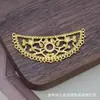 Accesorios para el Cabello Piezas de Flor Hueca de Aleación Accesorios para Joyería DIY Estilo Antiguo Pasador Materiales para el Cabello Colgante Retro Multicolor
