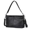 Bolsa Transfronteiriça Mais Vendida em Couro Genuíno Bolsa de Mão Feminina em Couro Bovino de Camada Superior Bolsa Feminina Moderna e Sofisticada para Mulheres de Meia-Idade Bolsa de Ombro Transversal