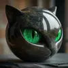 Figurita de Gato Negro de Lujo Transfronterizo Adornos de Gato Negro de Lujo Gato de Resina Piedra de Gato
