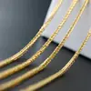 Joias de Prata Nafuge Atacado Colar de Prata 925 Esterlina Corrente Fina Galvanizada Prata Colar Feminino Galvanizado Ouro Prata