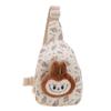 Bolsa Nueva para Niños Otoño 2024 Muñeco de Peluche de Dibujos Animados Tela Oxford Bolsa de Pecho Cruzada al Hombro Bolsa Casual para Bebé
