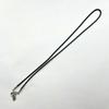 Colar de corda de couro corda preta cordão suéter corrente acessórios estilo coreano estudante all-match pingente cordão corda de couro preto