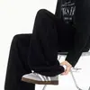 Pantalones Casuales Rectos de Fragancia Pequeña para Hombre y Mujer Hombres Holgados Otoño e Invierno 2025 Pantalones Deportivos de Pierna Ancha Gama Alta