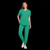 Traje Esmerilado Uniforme Jogger Femenino Accesorios de Hospital Ropa Médica Quirúrgica Farmacia Belleza Ropa de Trabajo Unisex
