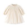 Vestido de Bebé Transfronterizo para Primavera y Otoño, Vestido de Princesa para Banquete de 100 Días de Niña, Vestido Infantil, Vestido de Malla para Cumpleaños de Un Año