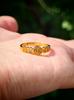 Anillo de Oro Arena Emulación 24K de Alta Imitación Moda para Mujer Combinable Trébol de Cuatro Hojas Anillo Abierto Productos de Bienestar en Vivo
