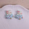 Caballo de Madera Lindo y Gatito DIY Resina Funda para Teléfono Llavero Accesorios Decoración de Coche Accesorios para el Cabello Pasador Parche Adornos