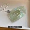 Pinza Ovalada Coreana para el Cabello que No Daña el Cabello, Pasador para la Parte Trasera de la Cabeza de Mujer, Pasador, Pasador, Pinza de Una Palabra, Pinza de Abulón, Pasador