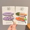 Pinzas para el pelo de frutas de dibujos animados para niñas pequeñas, Pasadores para flequillo delantero, Pinzas Bb para niños, Pinzas laterales para bebé, Diseño sin costuras