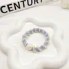 Elástico de cabelo doce para primavera e verão, elástico de cabelo de cor, para estudantes do ensino médio, rabo de cavalo alto, alta elasticidade, elástico de cabelo para dama