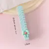 Peine de dibujos animados macaron con lazo y espina de pescado, peine pequeño lindo para trenzar el cabello de las niñas, peine portátil para peinar el cabello en casa