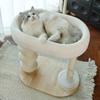 Marco de escalada para gatos, Cama para gatos, Rascador de sisal integrado para gatos, Árbol para gatos resistente a los arañazos y que no suelta pelo, Juguete para gatos para entretener a los gatos