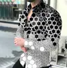 Camisa con estampado 3D para hombre, nueva, europea y americana, de moda, fresca, cárdigan de manga larga, top