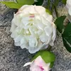 Flor artificial de peonía grande de 3 ramas, flor artificial de alta calidad para decoración floral del hogar, boda, hotel y sala de estar